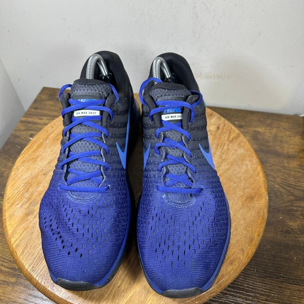 Nike Air Max 2017 Mens Running Shoes Black Deep Royal Blue 849559-401